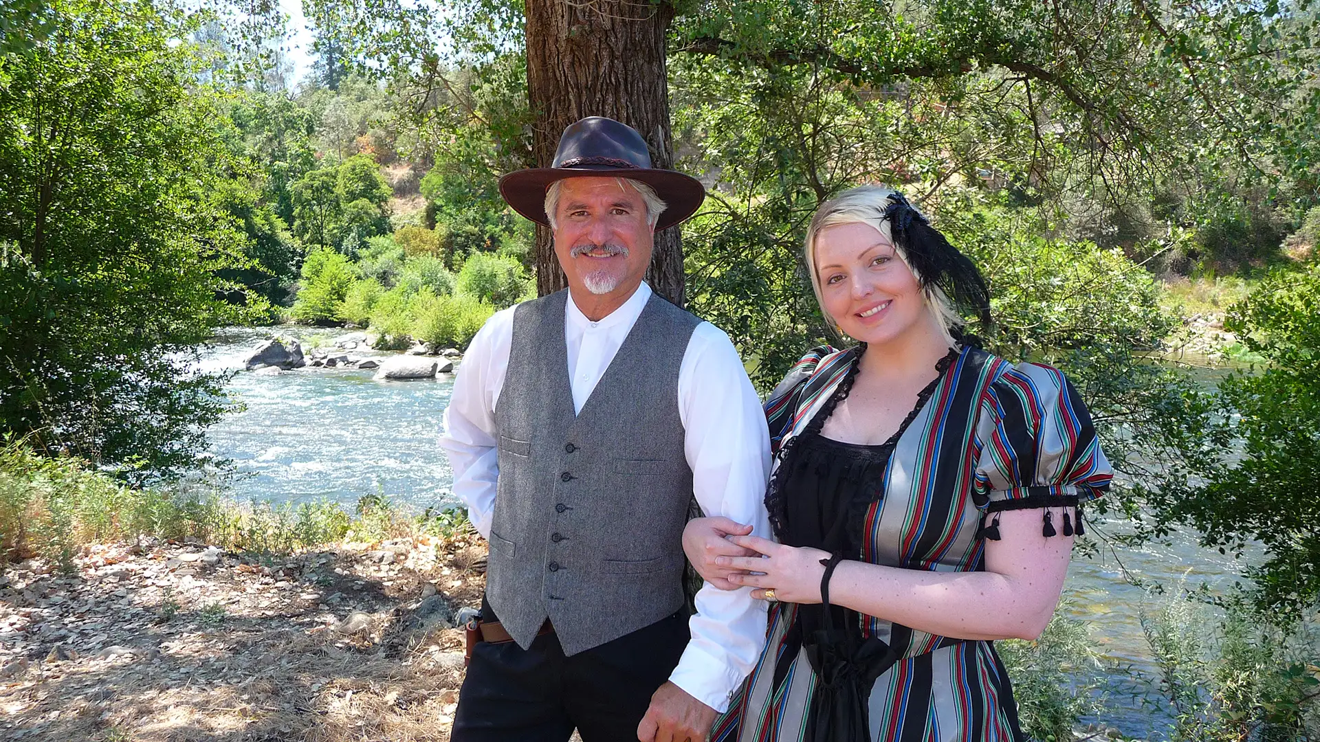 Mark Hoffman as Johann August Sutter and Meghan Bird as Anna Dubeld Sutter in THE GOLdEN TREE (2010) movie